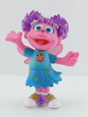 Sesame Street Place Abby Cadabby Fairy PVC Figure Pink 3” Fill-A-Bus Collect